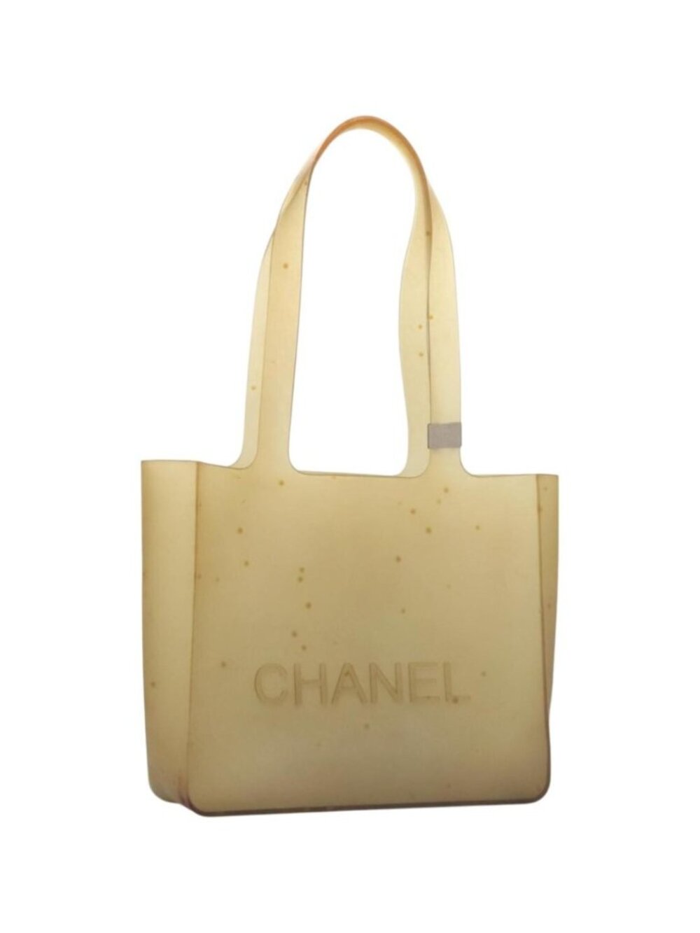 CHANEL Tote Bag Rubber Clear CC